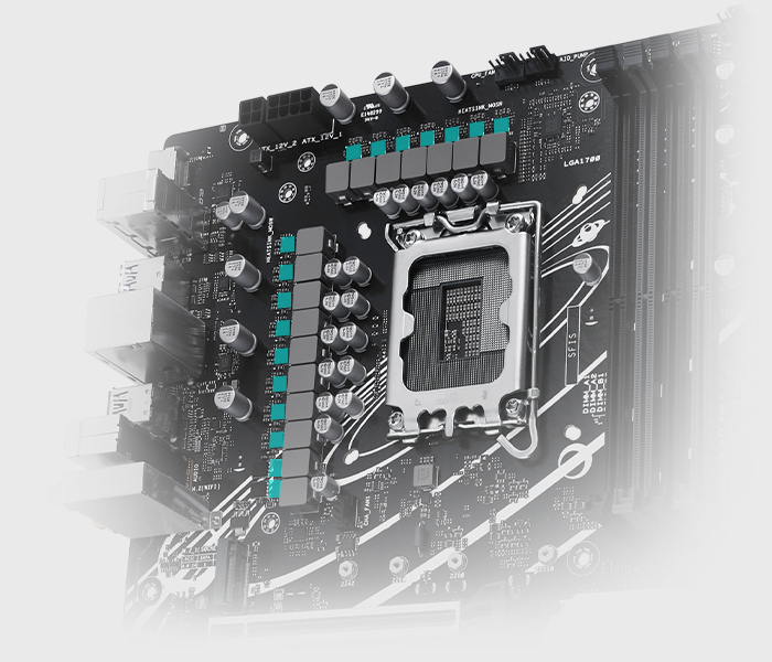Základní deska PRIME Z790-V WIFI je vybavena šestivrstvou konstrukcí PCB